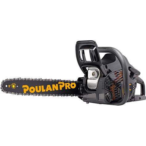 Poulan pro chainsaw pr4218 - A hand-operated wheel-and-crank mechanism that unlocks and locks the chain bar and moves it in and out, letting you adjust chain tension without loosening ...